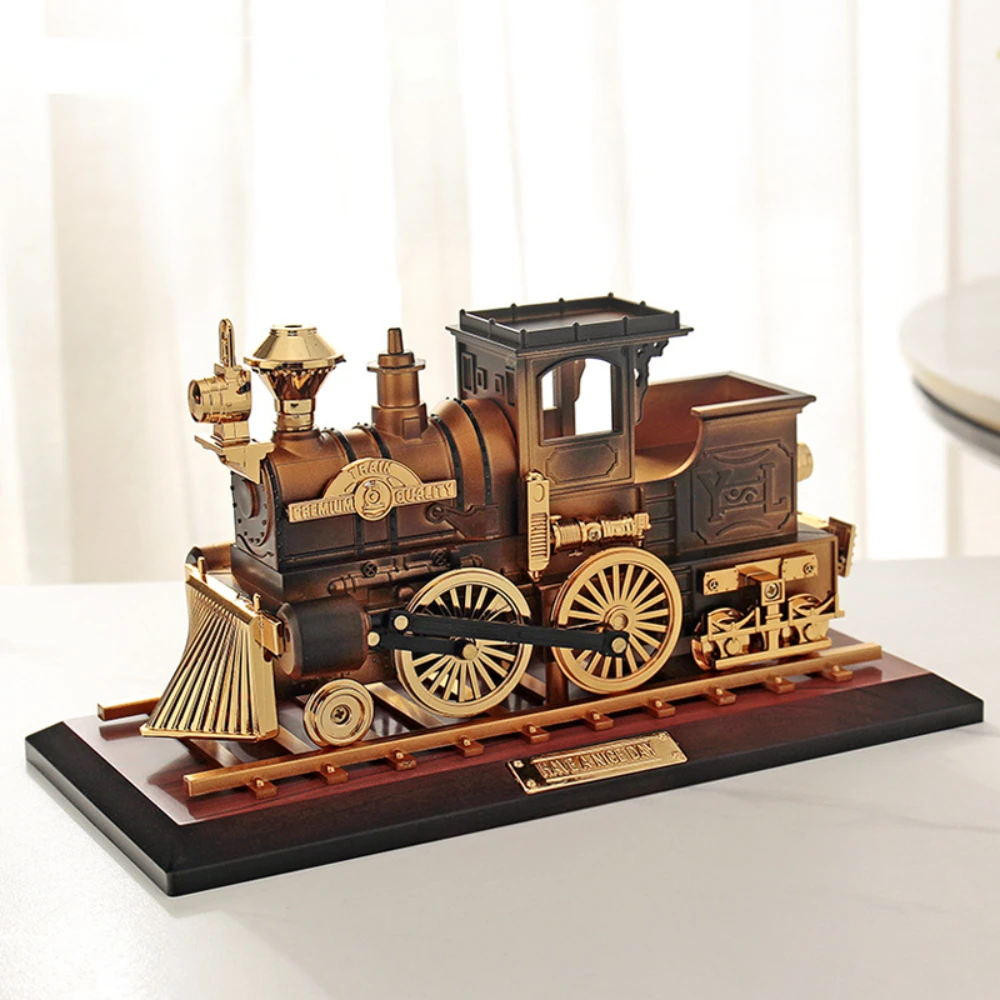 Retro Nostalgic Classic Car Locomotive Music Box Creative Decoration Ornaments Children's Day Boy Toy Birthday Gift Carousel