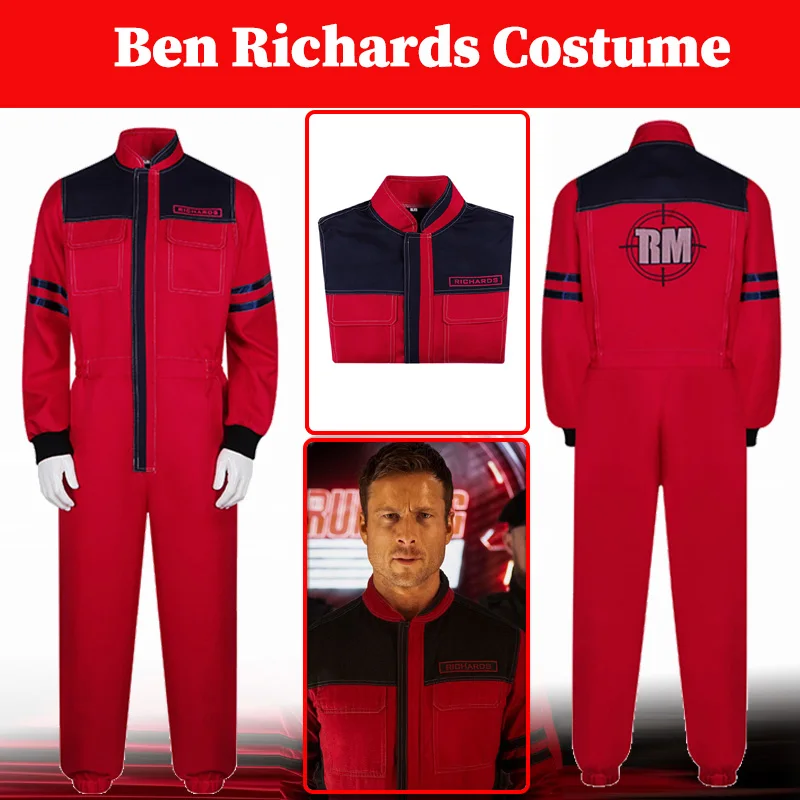 ben-richards-cosplay-costume-2025-film-course-homme-deguisement-roleplay-fantasia-vetements-combinaisons-halloween-fete-carnaval-costumes