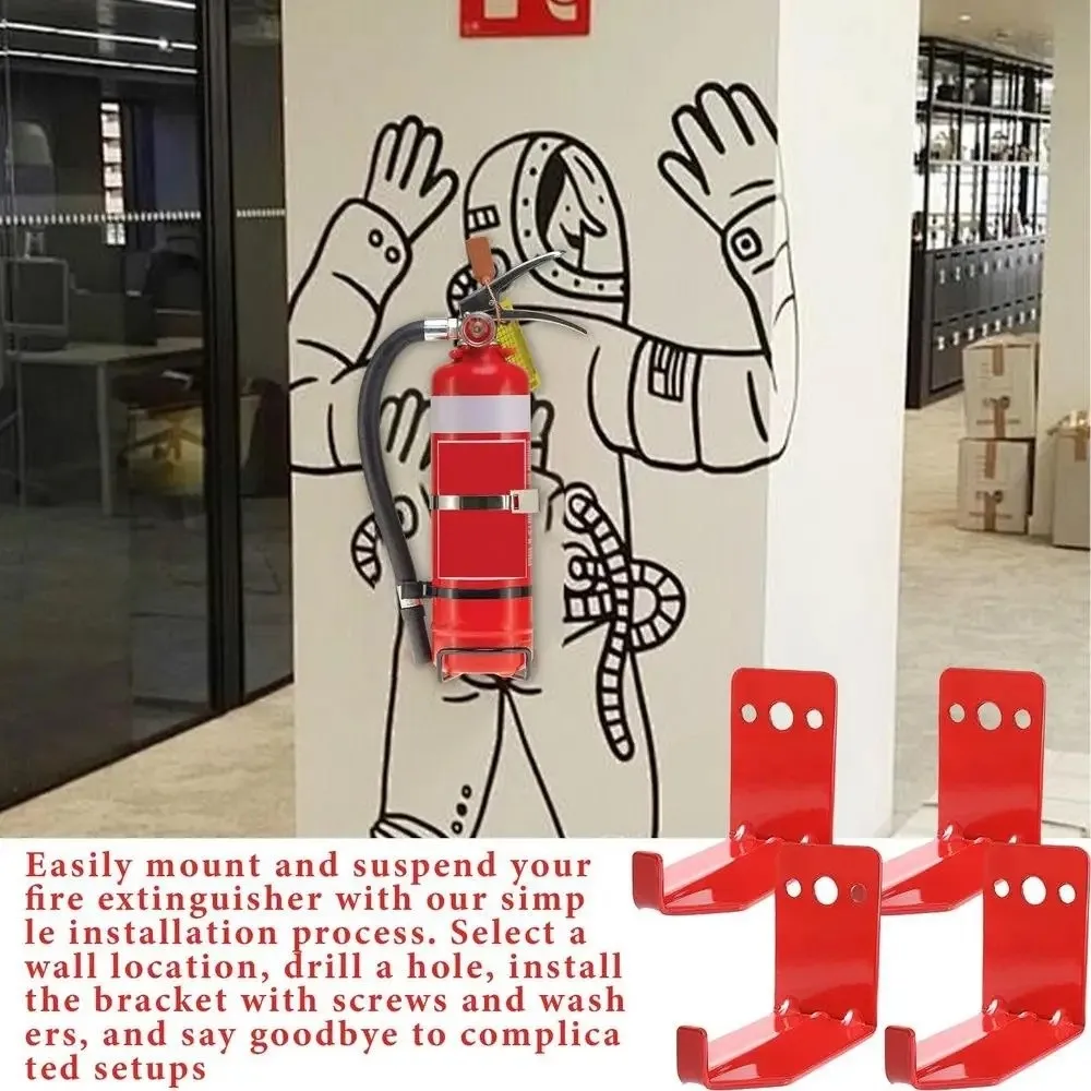 

4 Set Heavy Duty Bracket Space-Saving with Screws Hanger Fork Slot 2.5CM Wall Mount Tool Storage Hook Wall Mount Installation