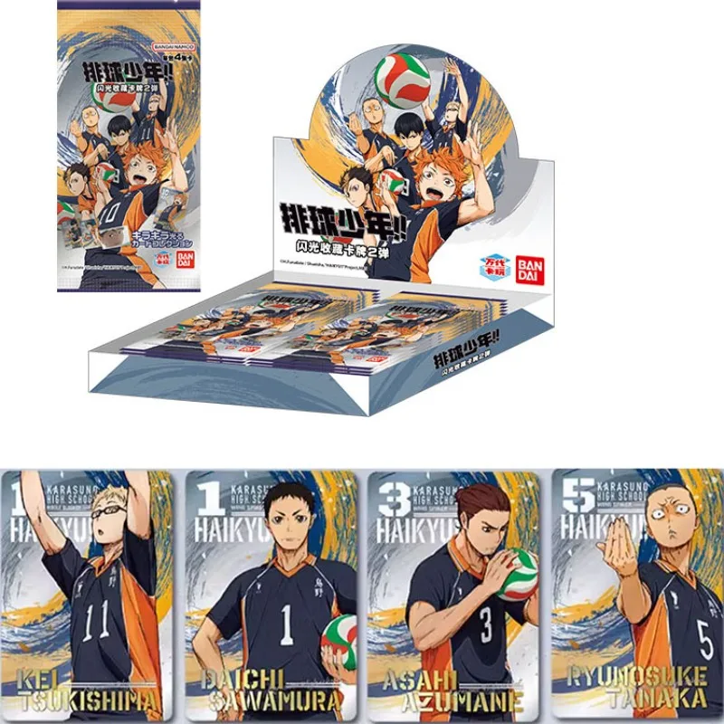 

Bandai Haikyu!! Cards, Carddass Shining Collection, 1st & 2nd Edition Set, Kids Anime Festival Gift Haikyu!! Shining Cards