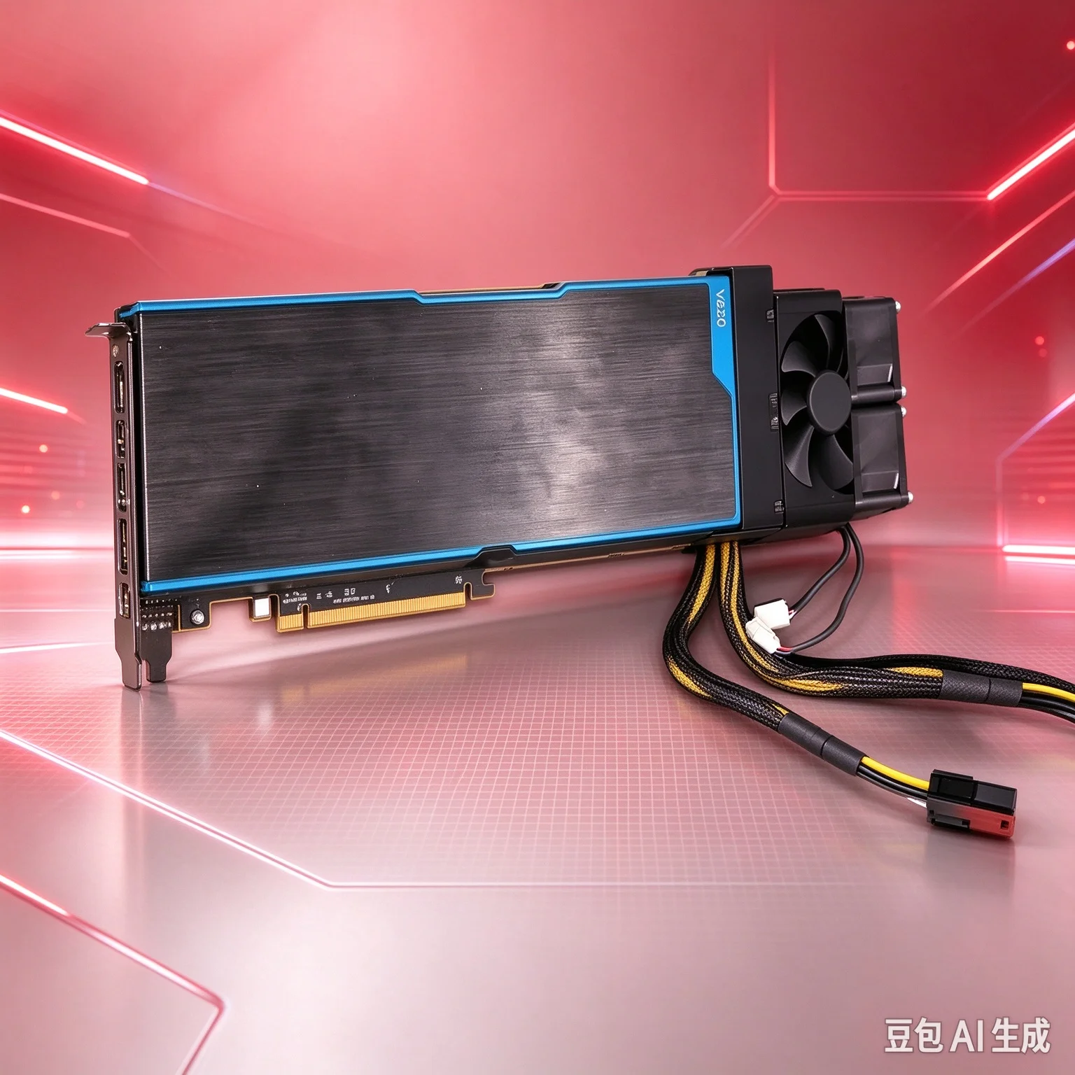 New A+ For AMD For Radeon Pro V340 V620 GPU Dual 4CM High-Speed Fan Ultra Compact 4-wire PWM Temperature Control