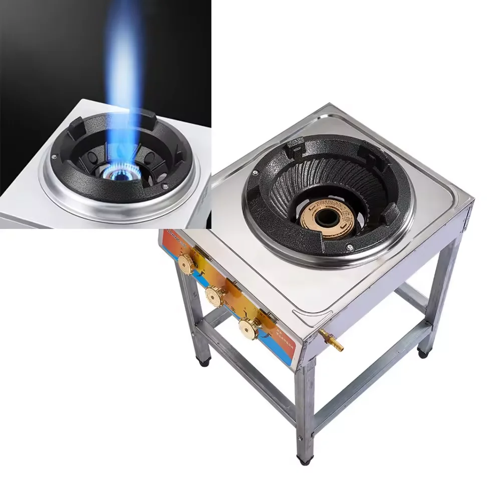 

40Kw Cheap High Pressure Wok Burner Gas Stoves Robust Cooking Frying Stove Fierce Fire Buy Valves Work with Stoves