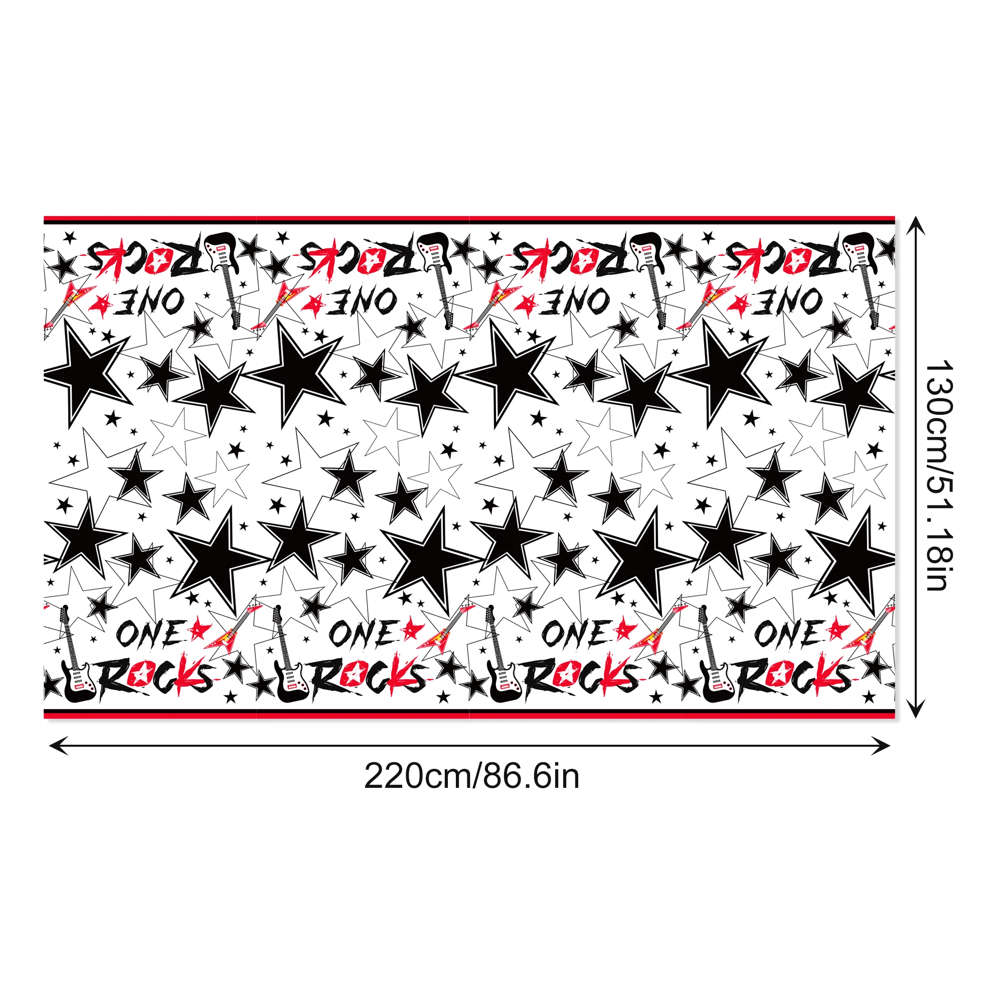 220x130 cm Crazy Rock Usa e ge - Table Cloth Disposable recensione e prezzo