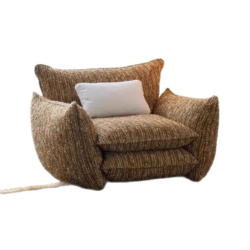 

Retro leisure chair minimalist single sofa French small apartment living room lazy sofa chair