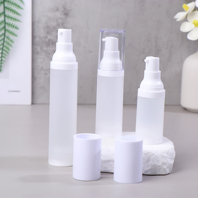 1Pcs Portable Vacuum Refillable Bottles Cosmetic Lotion Cream Container Travel Pump Bottle 20ML 30ML 50ML PackagingTools