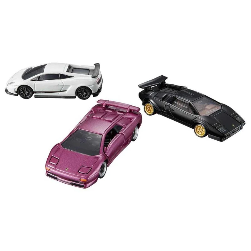 TAKARA TOMY Lamborghini Set diecast alloy simulation model, children\'s collection of decorative toys, children\'s holiday gifts.