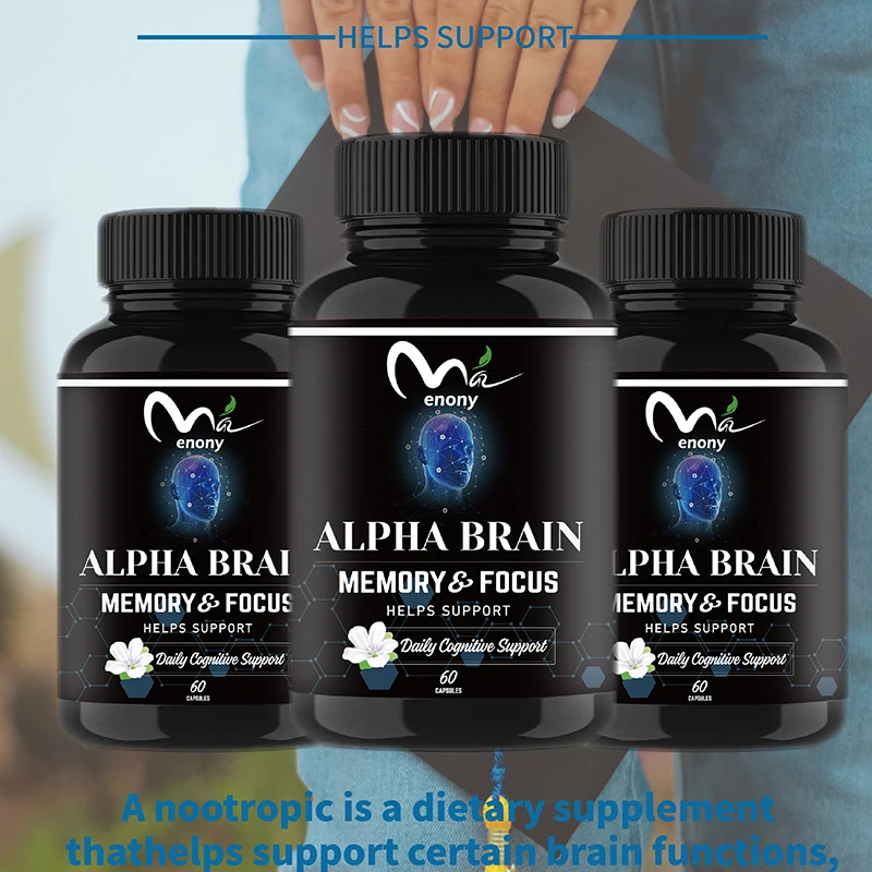 

60 Pills Alpha GPC intelligence capsule promotes brain supplementation vegetarianism capsule A choline phosphatidylserine