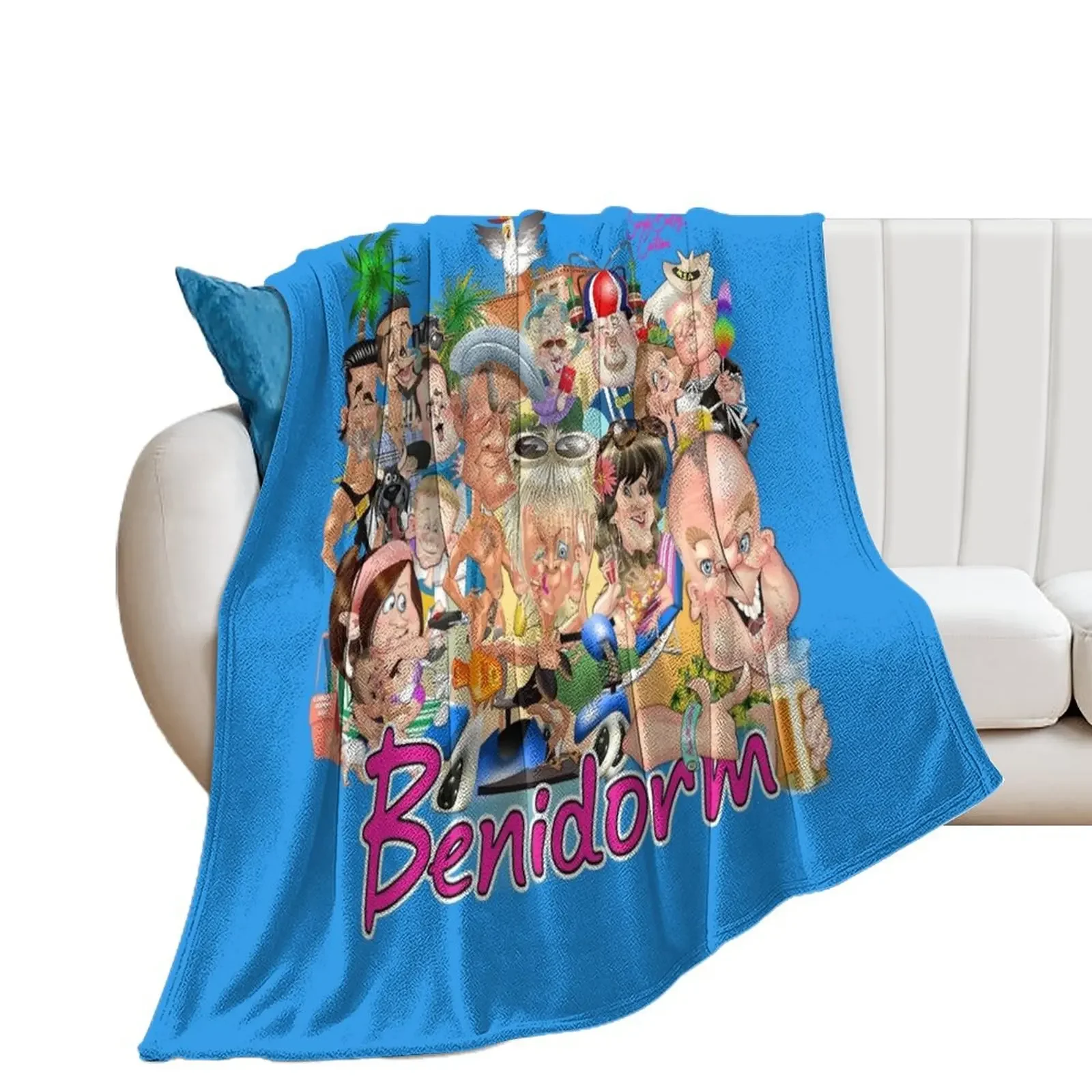 Benidorm! Throw Blanket wednesday Luxury St Thermals For Travel Blankets