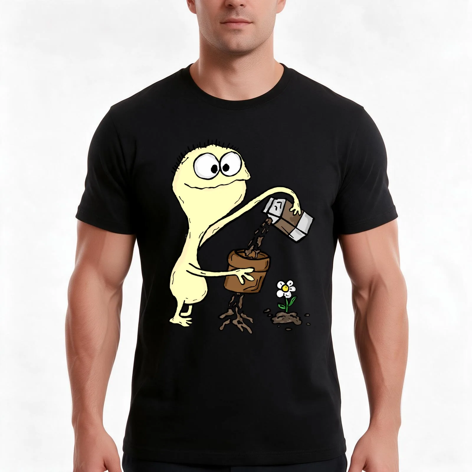 Cheese Spilling Chocolate Milk - Foster's Home for Imaginary Friends T-Shirt, Summer Casual Cotton Tee, Vintage Graphic Print