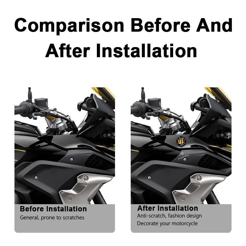POSFIRA Option 719 Motorcycle Sticker Vinyl Decals for BMW S1000XR S1000RR R1250GS R1300GS R1200GS F750GS F800GS Accessories