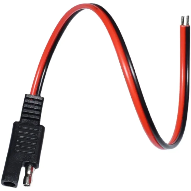 Cable de extensión de un solo extremo SAE, Cable de enchufe de desconexión rápida SAE para automóvil y Panel Solar, 18awg, 5 piezas