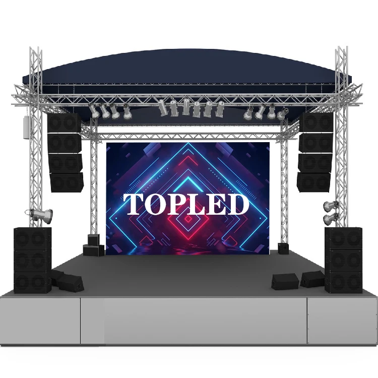 

TOPLED Billboards P3 P4 P6 P8 P5 P10 Indoor Panel Advertising Waterproof Die Cast Aluminum Cabinets Screen Rental Led Display Fo