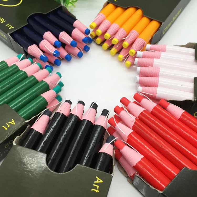 6/12 Stück Mehrfarbige Stoffmarkierungsstifte Schnittfreie Nähkreide Schneiderstift für Kleidung Leder Markierungskreide Nähwerkzeuge – Detail 4