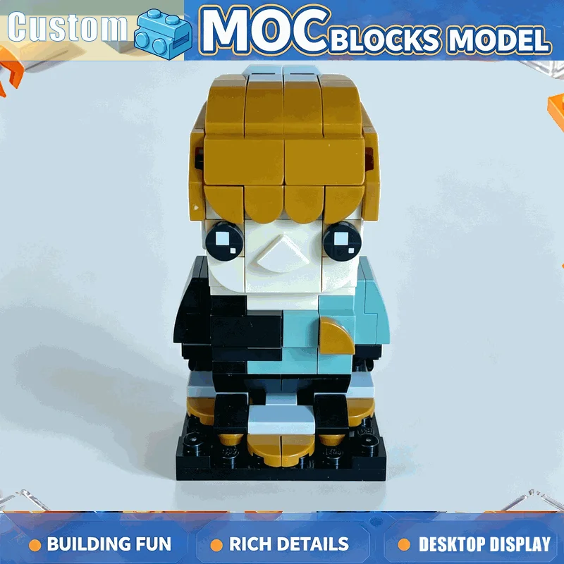 190 PCS Blonde Space Figure Building Blocks MOC Creative DIY Assembly Model Educational Festival Gifts Home Collection Display