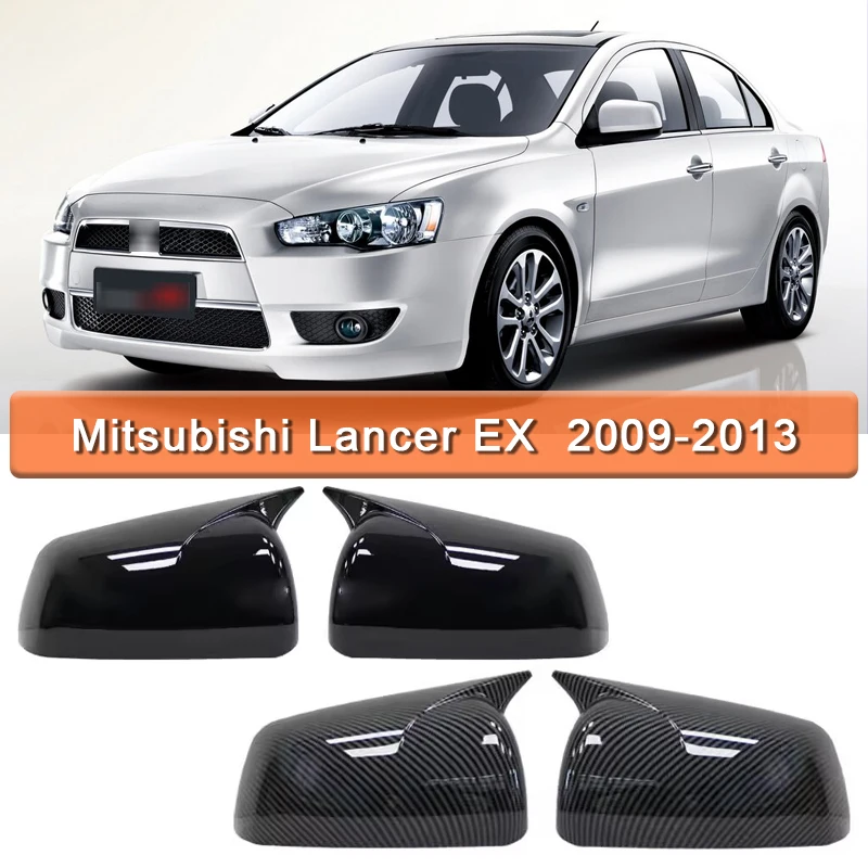 

For Mitsubishi Lancer X 10 EX EVO 2008-2016 Side Door Mirror Cover Embellishing Body Sticker Car Style Accessories PartFor Mitsu