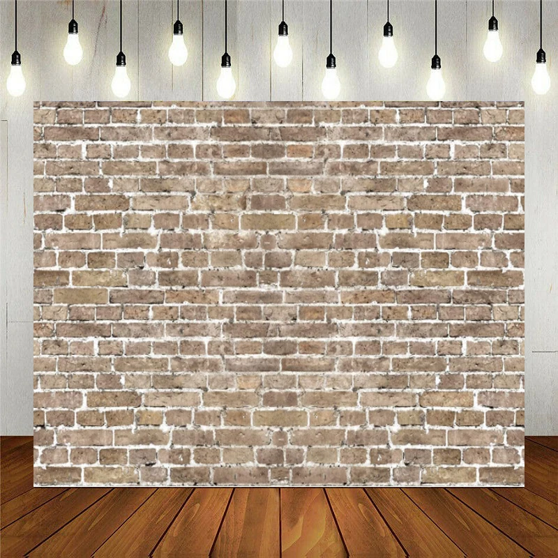 Vintage Brick Wall Photography Backdrop Wedding Graduation Theme Stone Brick Background Baby Birthday Party Decoration