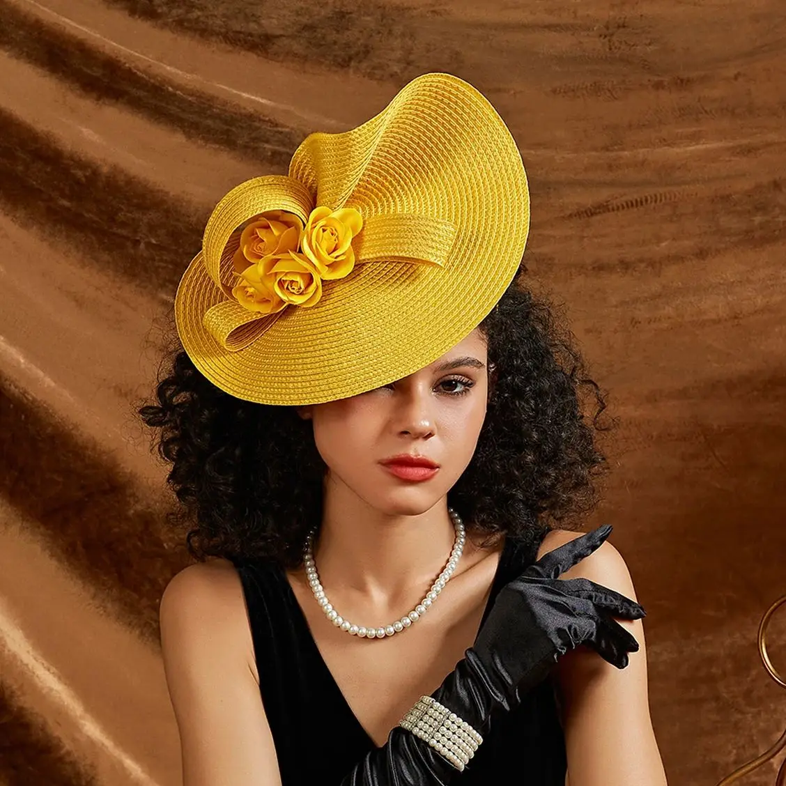 

Hot Sale Premium Fascinators Hat for Women Derby Wedding Straw Fascinator Tea Party Bride Headband With Clip Female Women Ladies