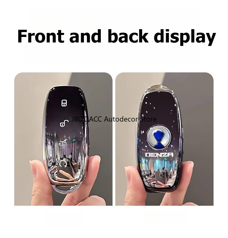 For DENZA D9 N7 X N9 2024 2025 TPU Car Key Case Cover Smart Key Cover Remote Control Shell Car Key Fob Case Protector Keychain - Image 4