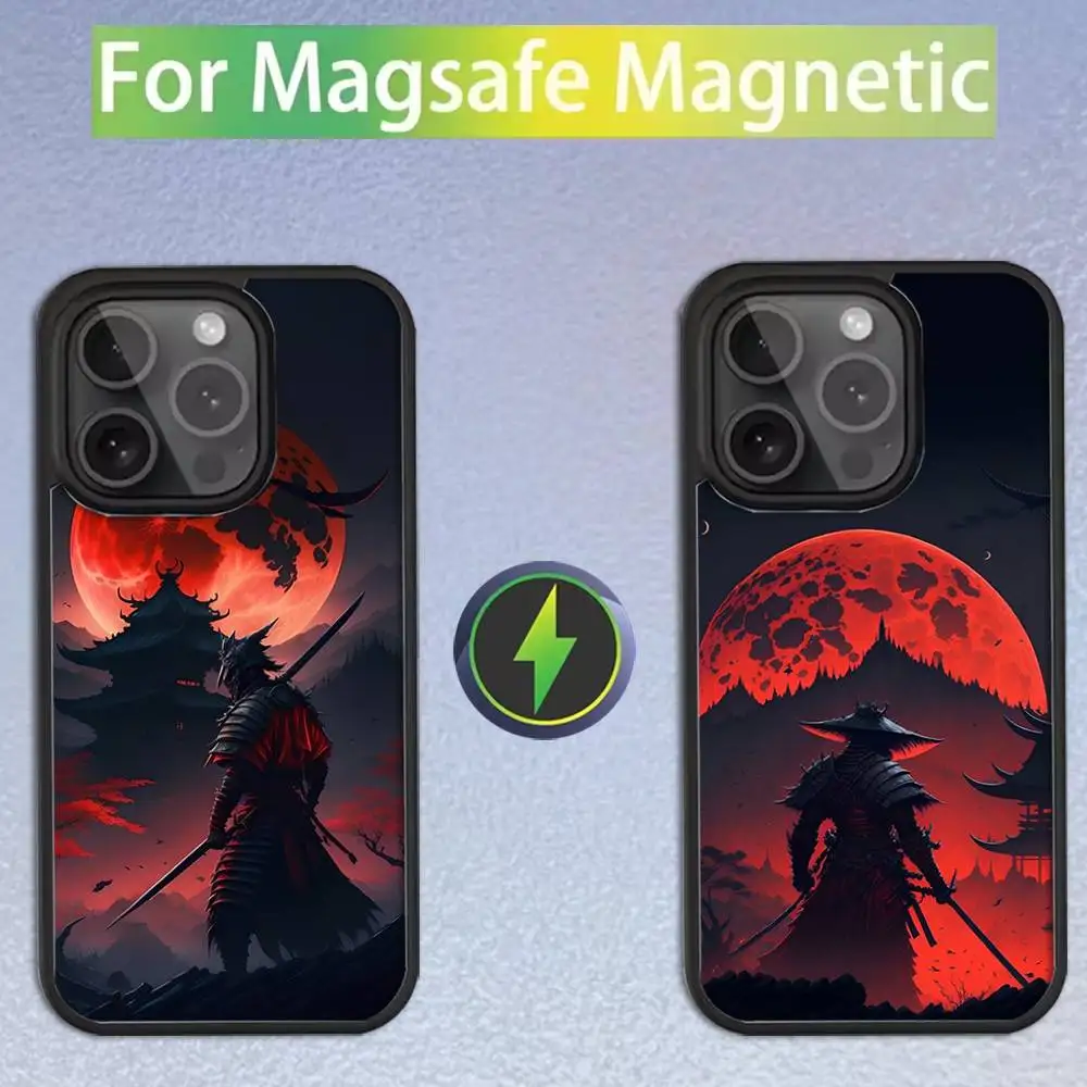 

Samurai Art Bushido Cool For iPhone 11,12,13,14,15,16,17,Pro,Max,Plus,Mini,SE4,E Phone Case With Magsafe Wireless