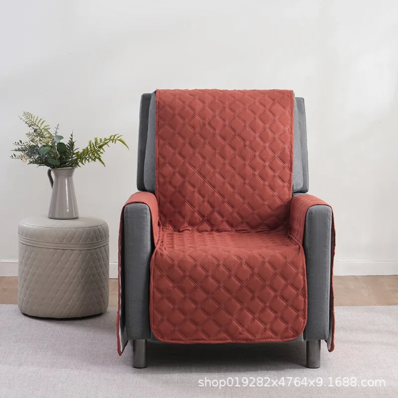 Recliner Quilted Sofa Cover For 1/2/3 Seater Pets Kid Anti-Slip Chair Covers Anti-wear Armchair Slipcovers Furniture Protector