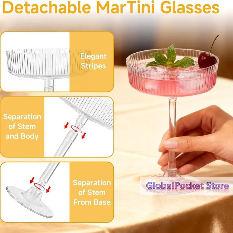 [TG823]10Pcs Plastic Martini Glasses Dessert Cup Clear Toasting Flutes For Weddings Celebrations Home Bar Usage