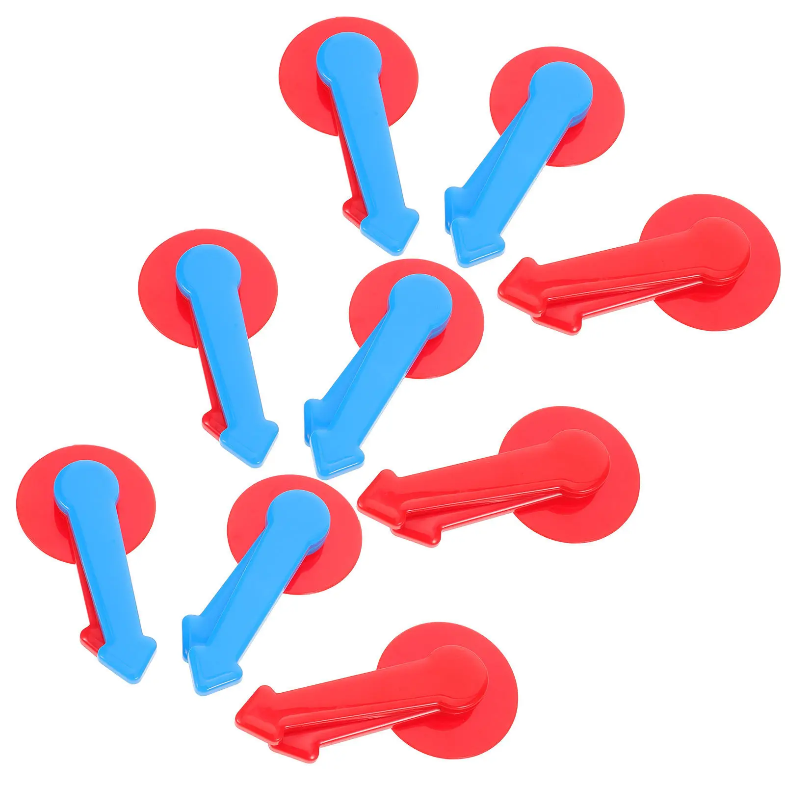 9Pcs Plastic Arrow Spinning Pointer Rotating Game Tool for Board Games Replacement Pieces Math Learning Interactive Play Fine