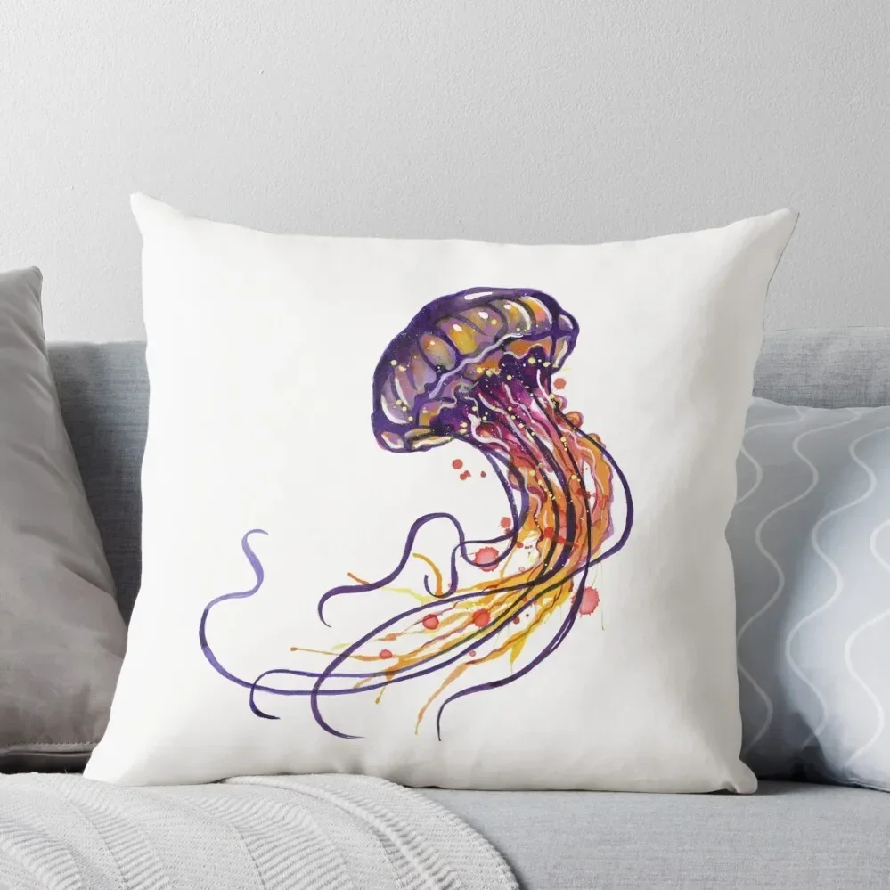 Jellyfish watercolor Throw Pillow home decor items Pillowcases For Pillows Pillow