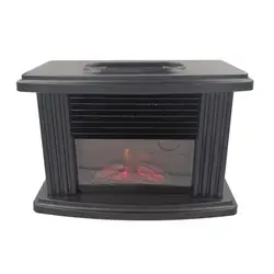 Mini Electric Fireplace Stove Heater Portable Tabletop Indoor Space Heater 1000W Decorative Electric  Heaters Tabletop Fireplace