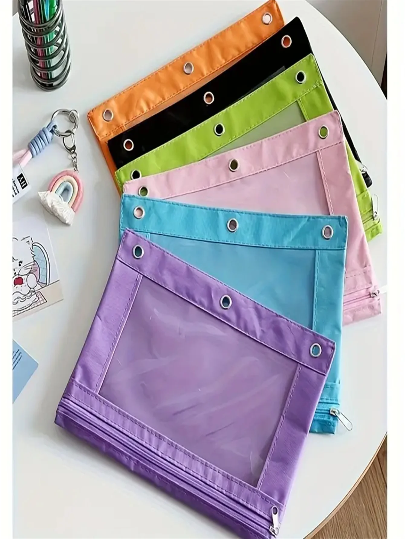PVC Oxford Stoff Regenbogen Aufbewahrungstaschen Mini Spielzeugtaschen Reise Tragbare Modische Niedliche Regenbogen Wasserdichte Kinder Aufbewahrungstaschen
