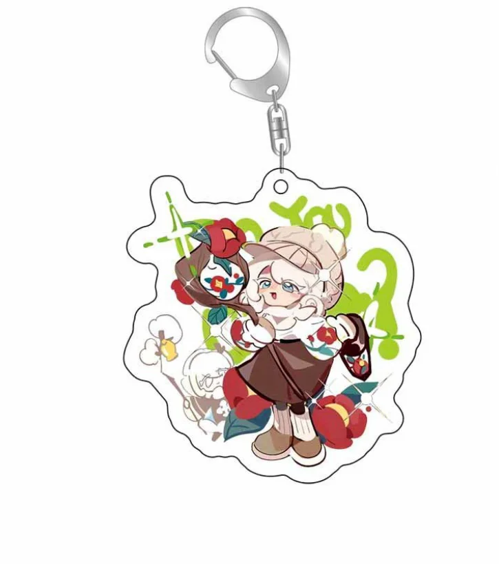 Shadow Milk Cookie Acrylic Fun Keychain Jewelry Fans Gifts Game Bag Charm Keyring Creative Key Chain Pendant Newly Souvenir