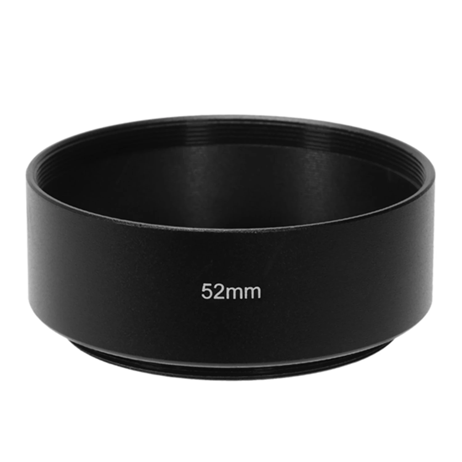 Padrão Mount Metal Lens Hood para Canon, Nikon, Pentax, Sony, Olympus, 52 milímetros