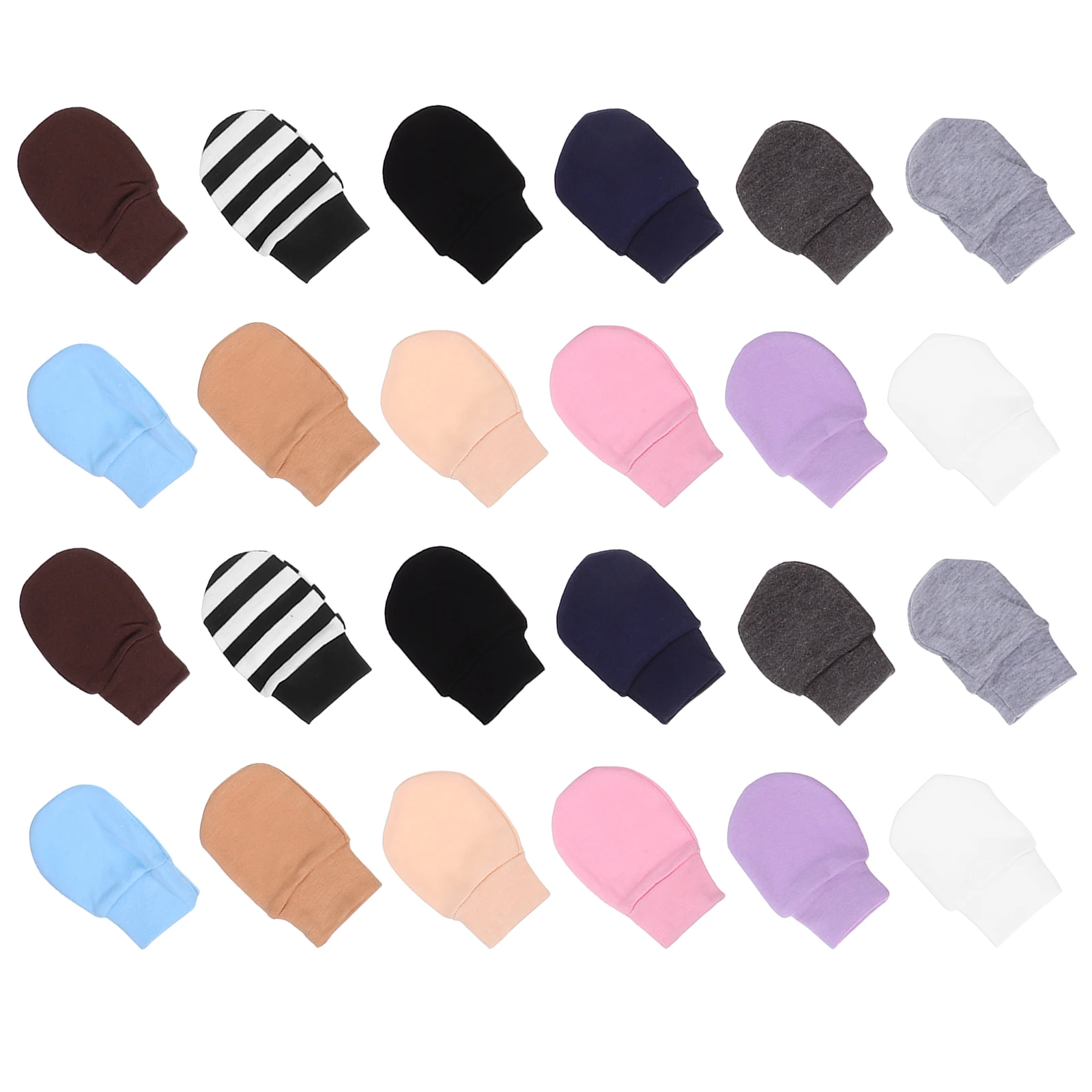 

Newborn Anti-Scratch Cotton Gloves Lightweight Breathable Infant Hand Covers For Boys Girls 0-6 Months No-Scratching