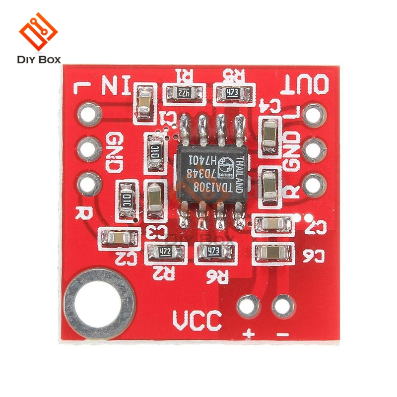 Mini TDA1308 Headphone power Amplifier Board module Audio Preamplifier 3V-6V Class A Class B Stereo Sound Board Low Power AMP