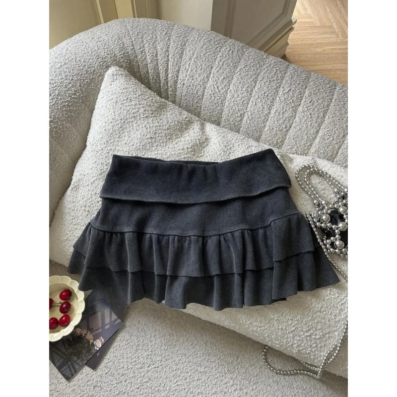 

Pure Color Cake Short Skirt Women's Fashion Spring Season Neutral Waist Design Other Fabric Other Material 100% Other Process