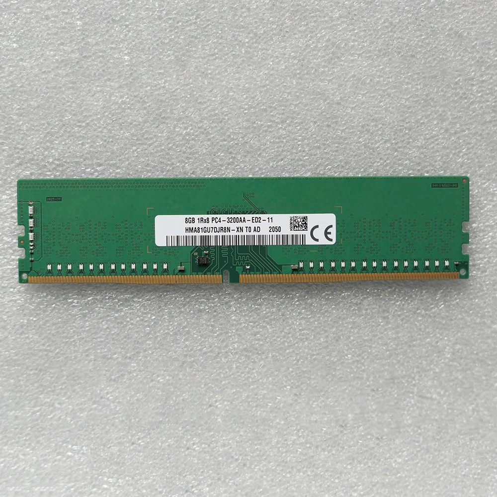 1PCS 8G DDR4 1RX8 PC4-3200A ECC RAM For SK Hynix Memory HMA81GU7DJR8N-XN