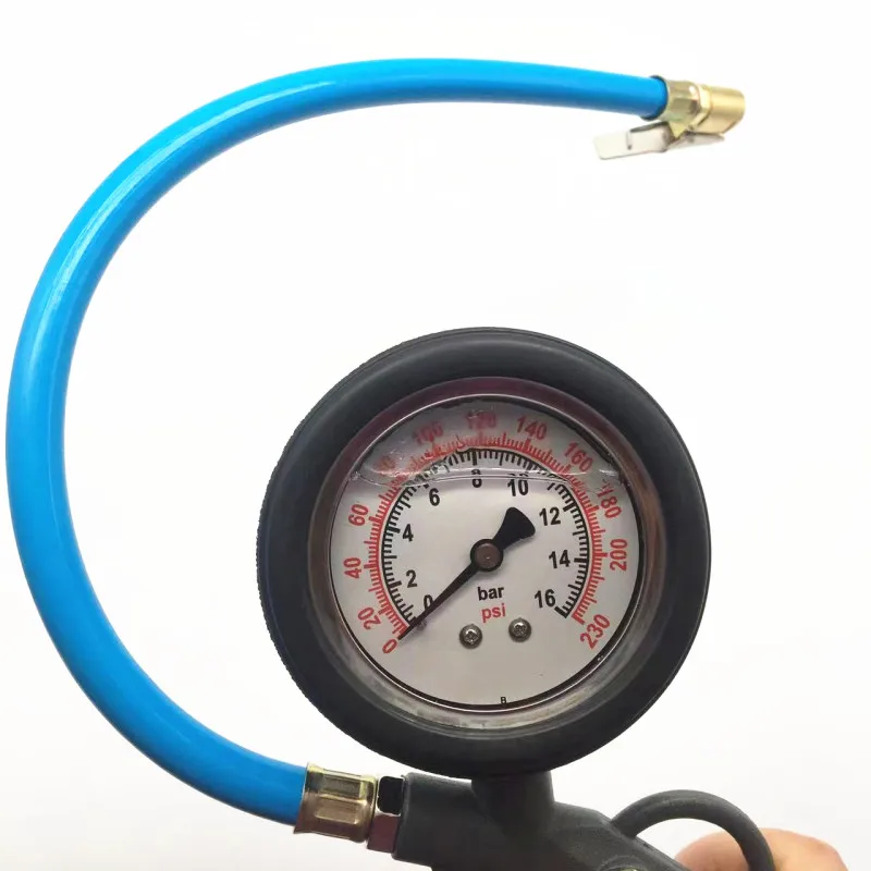 new digital High precision tire pressure gauge with inflatable head car tire pressure monitor count obviously add air pump gun