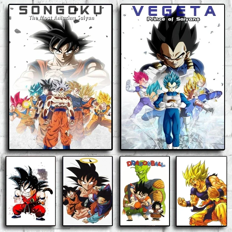 Dragon Ball Songoku Anime 5D Full Round Drill Diamond Painting Hero Mosaic Embroidery Art Home Wall Decor DIY Craft
