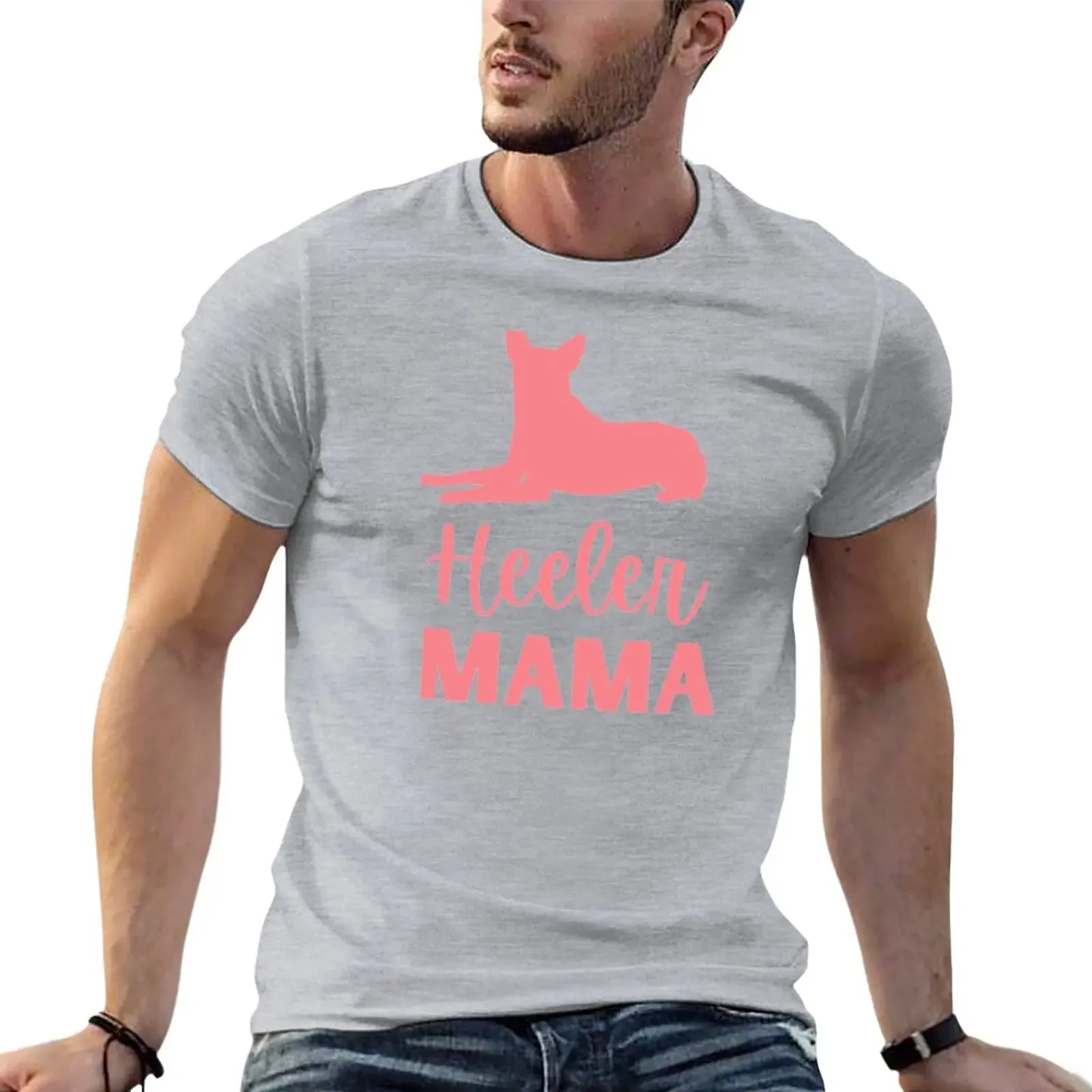 

Heeler Mama | Cattle Dog Mom | Blue Heeler | Red Dog T-Shirt sublime quick drying Men's t-shirts