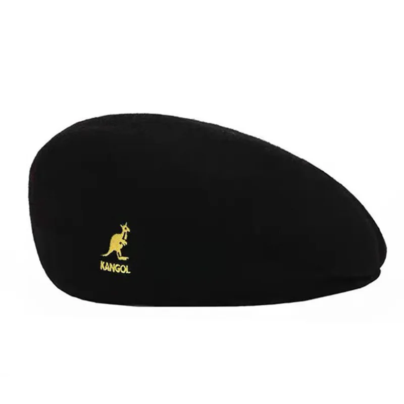 Autumn Winter Wool Kangaroo Beret Hat Women  Color Painter Hats Korean Style Versatile Forward Cap Japanese Style Warm D...