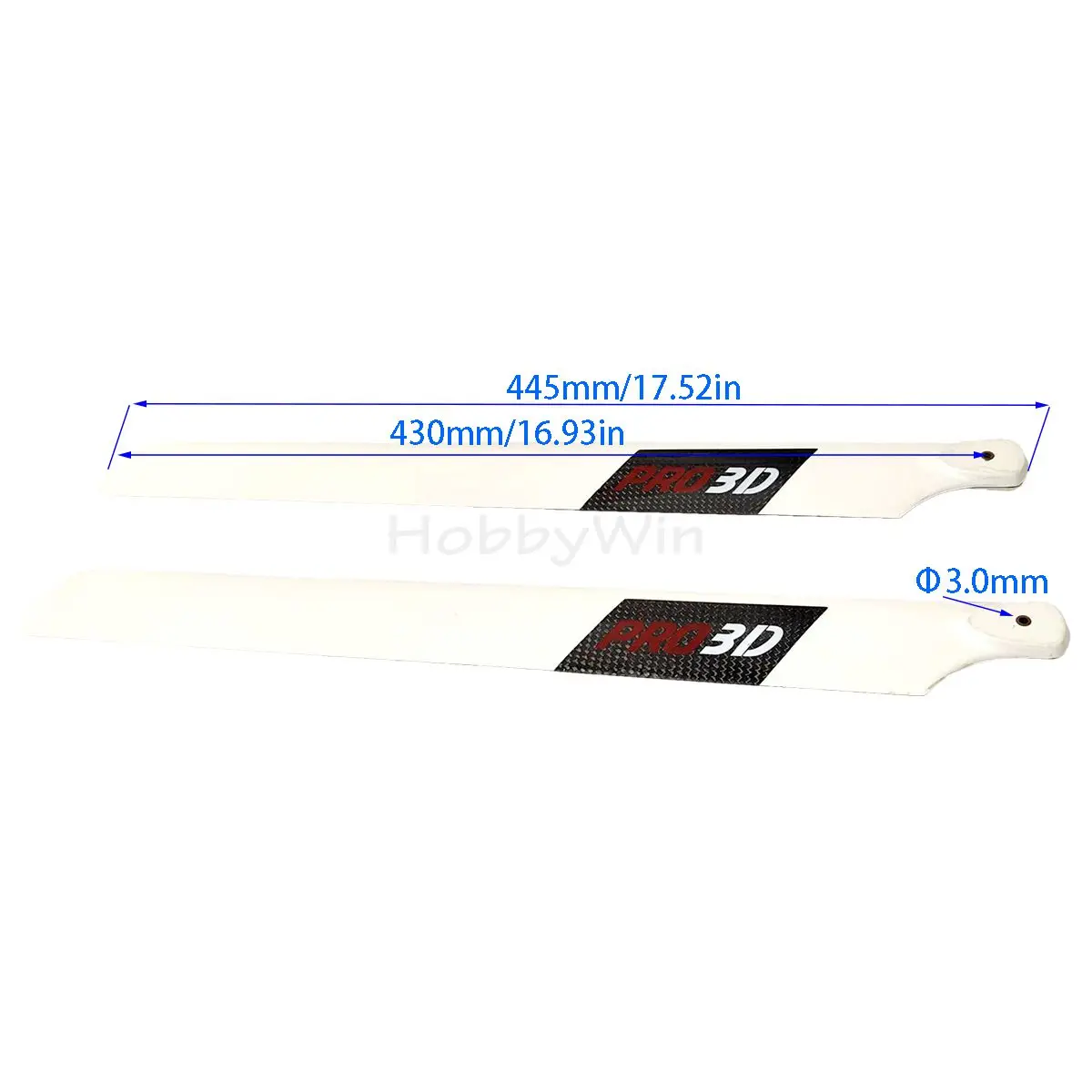 Dynam 430 Carbon main blades for 500 RC Helicopter