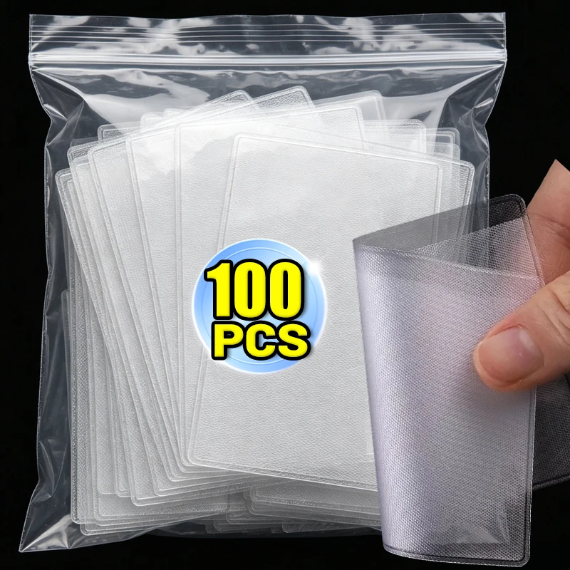 PVC Waterproof Transparent Card Holder Plastic Card id Holders Case To Protect Credit Cards Card Protector Cardholder Bags