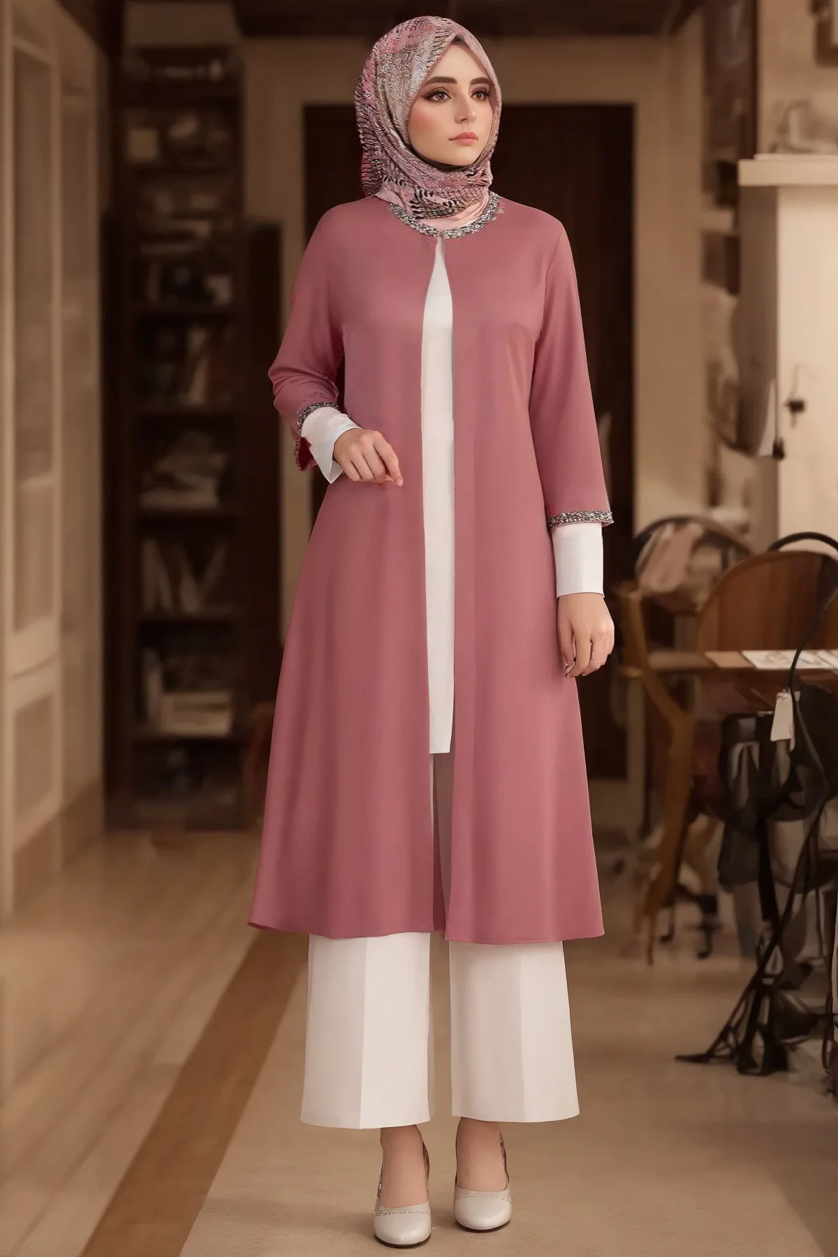 

New Southeast Asia Middle Eastern Arab Dubai Turkish Islam Women Elegant Modest Dress Muslim Woman Abaya Robe Open Abayas