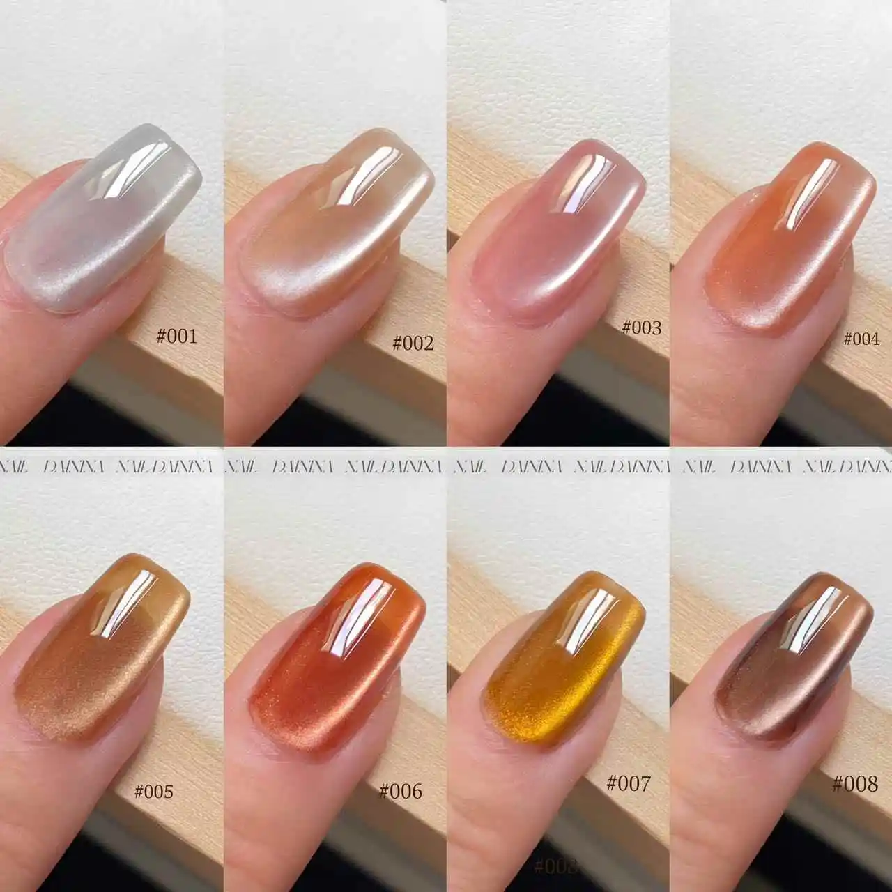 DAININA Multicolor 16 colores color de ojo de gato juego de gel para uñas salón de uñas 2024 nueva moda gran oferta arte de uñas Gel Uv no tóxico al por mayor