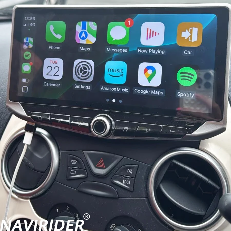 10.88 inch For Ford Ka 2008-2012 Android 14 Central Multimidia Auto Radio WIFI Bluetooth GPS DSP Car Radio Qled Screen CarPlay