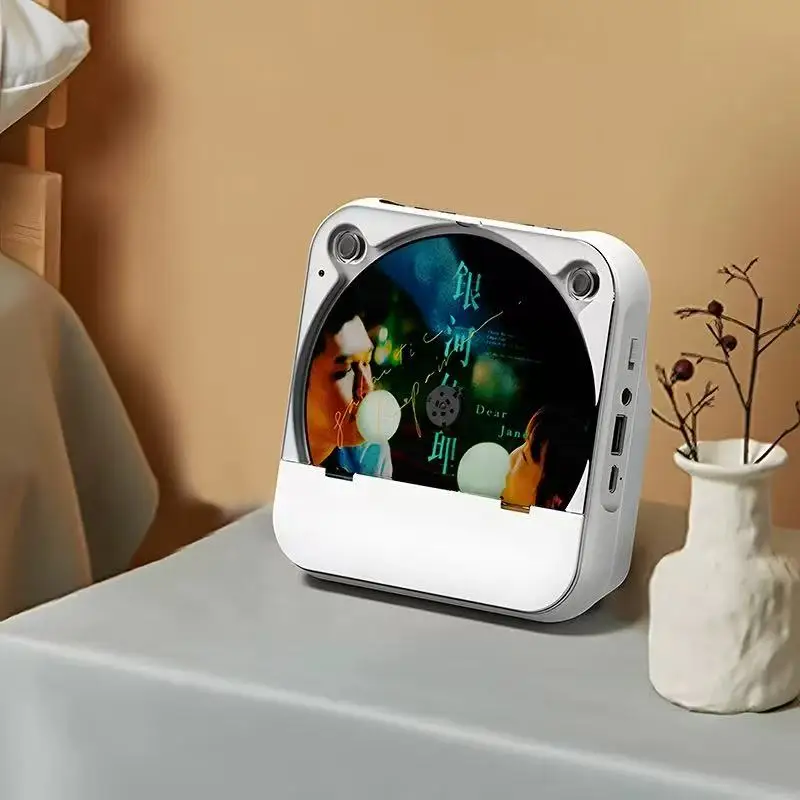 

Portable mini CD player, album CD player, wireless home portable player, stereo Bluetooth speaker, FM radio, learning machine