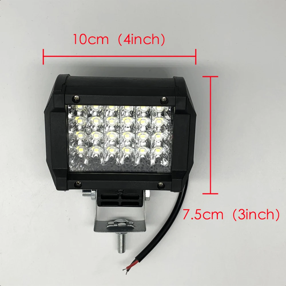 Barras de luz Led todoterreno Combo de 6000K, haz de luz puntual de 120W, faro para camión, granja, Tractor, barco, SUV, ATV, barra de luz de trabajo