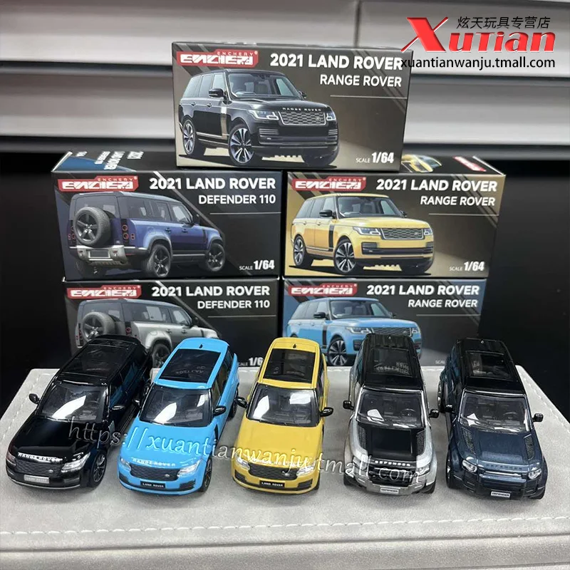 

В наличии 1:64 Land Rover Defender Range Rover SUV, литая под давлением модель автомобиля из сплава, подарочная игрушка для мальчика, коллекционный предмет для взрослых.