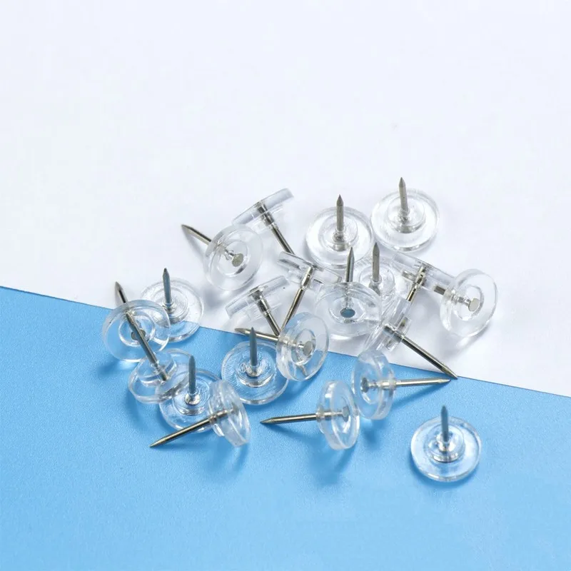 193 pcs Flat Top Map Pins, Compact Discrete Design, suitable for Photo Picture Pinning, Reusable Wall Safe