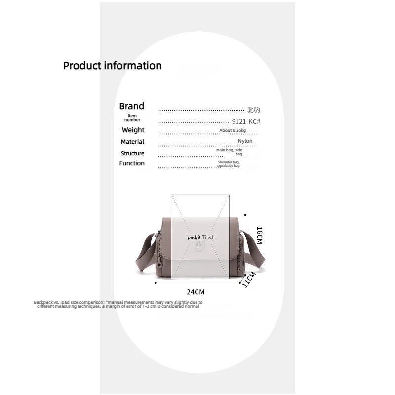 New Waterproof Nylon Bag, Trendy Square Crossbody Bag, Stylish Women's Shoulder Bag for Casual Shopping view 6
