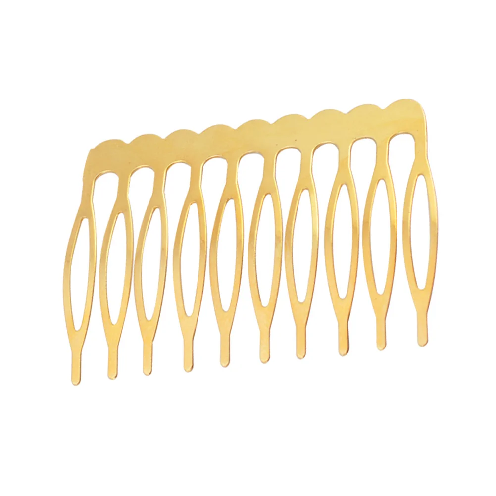 30Pcs Inserted Hair Combs 10 Teeth Iron Wire Gold Hair Clips for Women Girls Wedding Party Dancing Daily Use Headdress